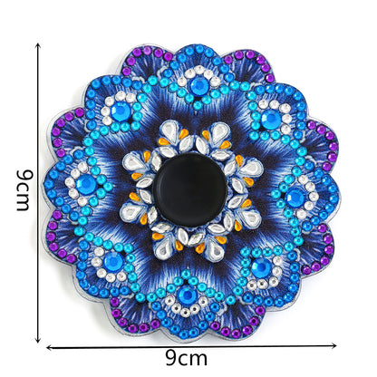 AB Double Sided Drill Fingertip Spinner Crystal Colorful Mandala Spinning