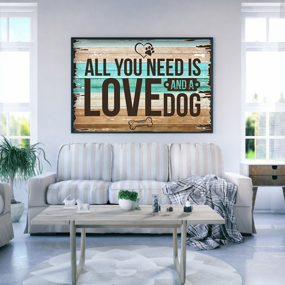 English Sentence - Full Round Drill Diamond Painting 40*30CM