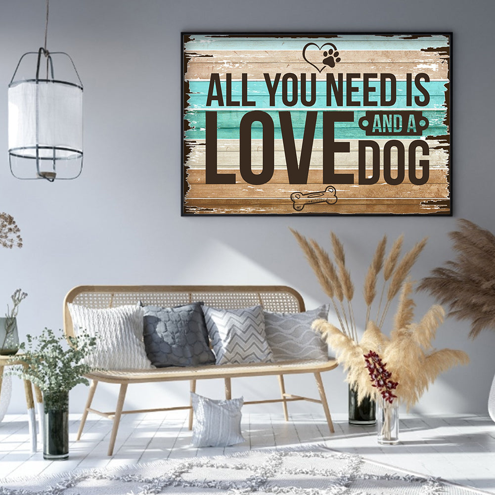 English Sentence - Full Round Drill Diamond Painting 40*30CM