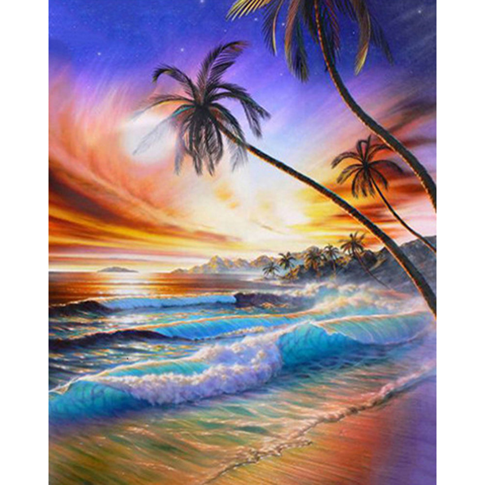 Coconut Tree - Full Square Drill Diamond Painting 40*50CM