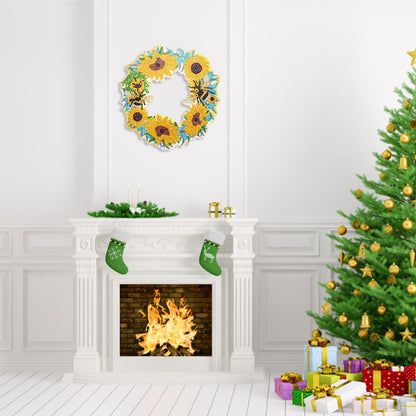 DIY Spot Drill Garland 5D Crystal Diamond Painting Art Flower Wreath Gift