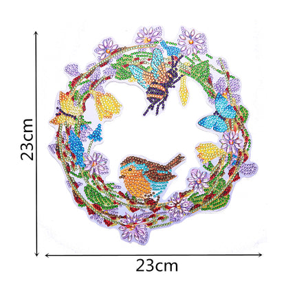 DIY Spot Drill Garland 5D Crystal Diamond Painting Art Flower Wreath Gift