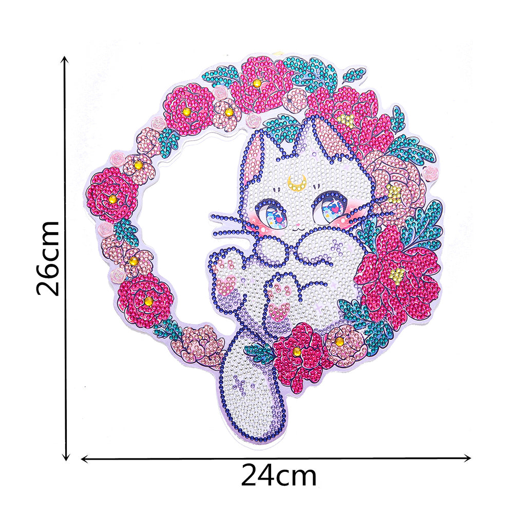 DIY Spot Drill Garland 5D Crystal Diamond Painting Art Flower Wreath Gift