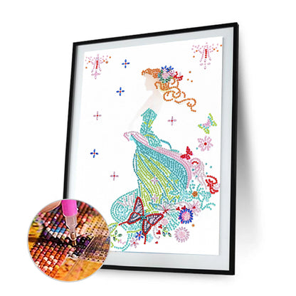 Lady - Special Shaped Drill Diamond Painting 30*40CM