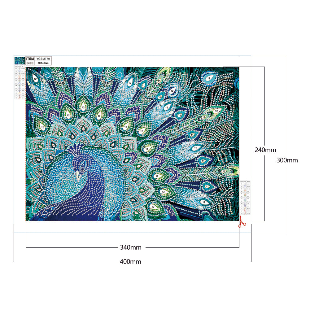 Animal Luminous - Special Shaped Drill Diamond Painting 40*30CM