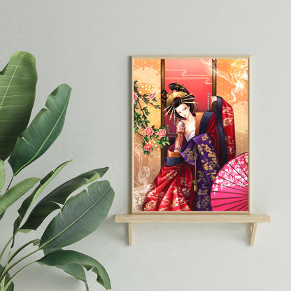 Japanese Geisha - Full Round Drill Diamond Painting 40*50CM