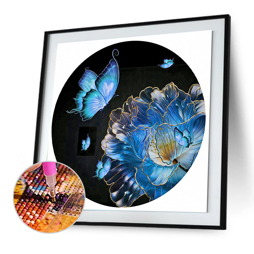 Butterfly - Full Round Drill Diamond Painting 30*30CM
