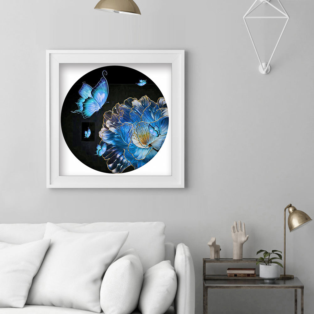 Butterfly - Full Round Drill Diamond Painting 30*30CM