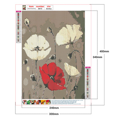 Safflower - Full Round Drill Diamond Painting 30*40CM