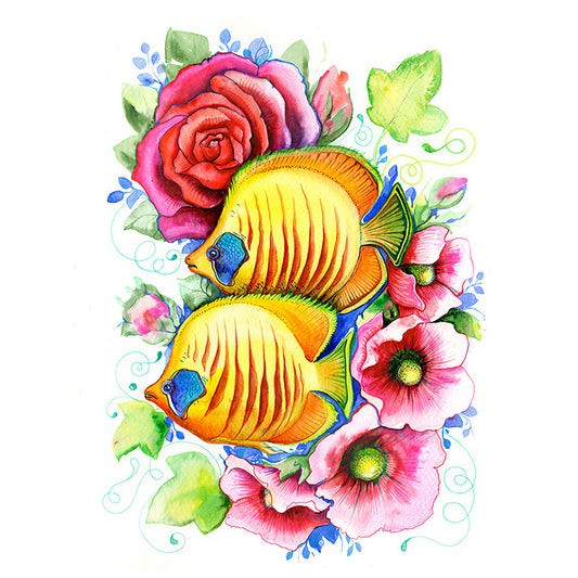 Goldfish - Full Round Drill Diamond Painting 30*40CM