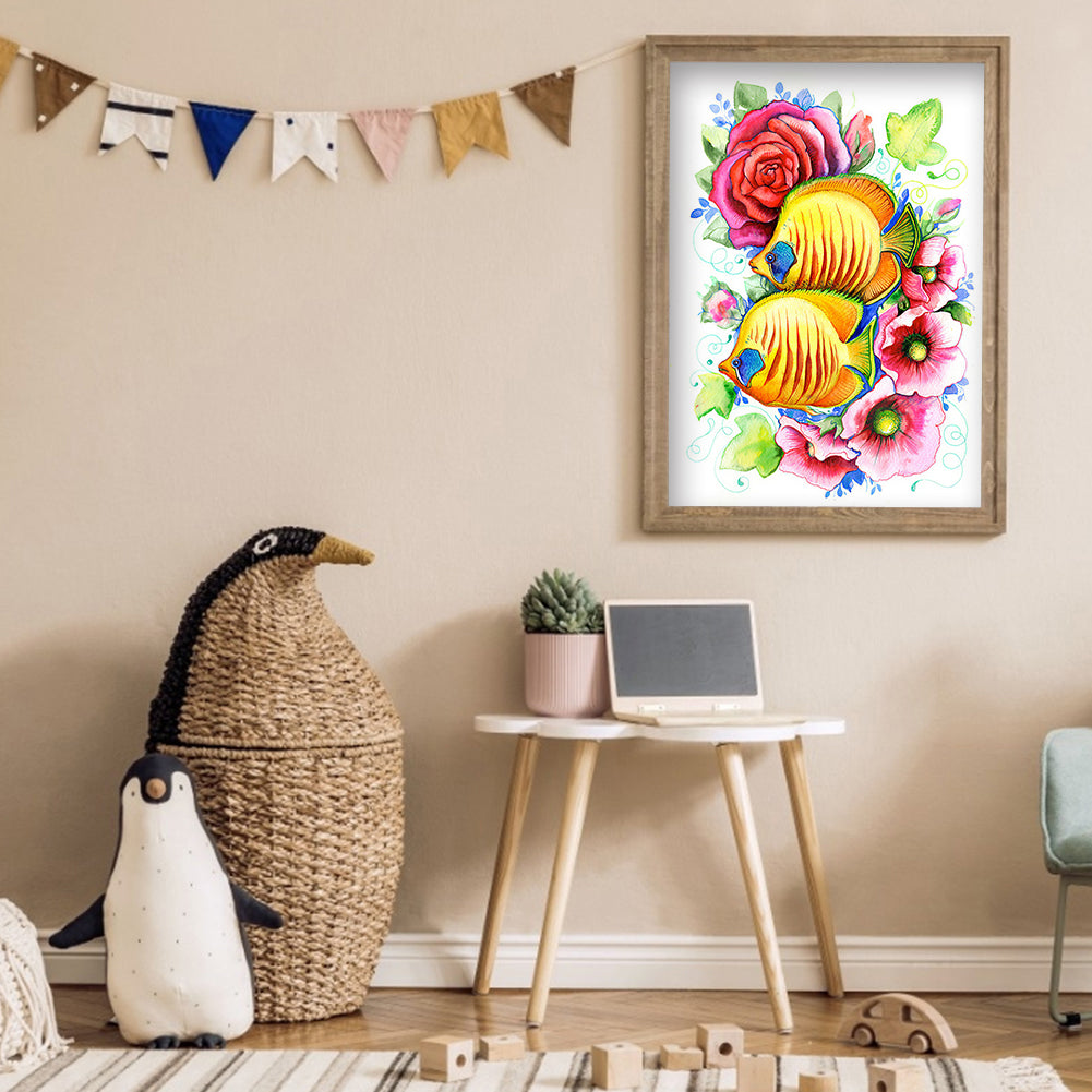 Goldfish - Full Round Drill Diamond Painting 30*40CM