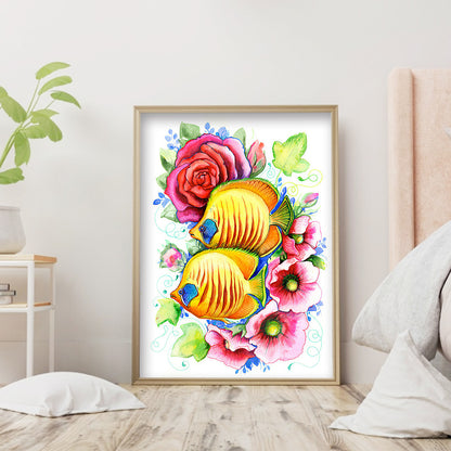 Goldfish - Full Round Drill Diamond Painting 30*40CM