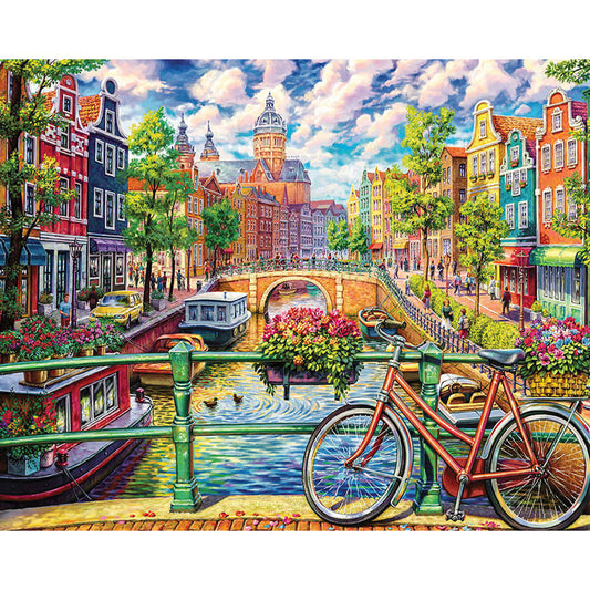 City - Full Square Drill Diamond Painting 40*50CM