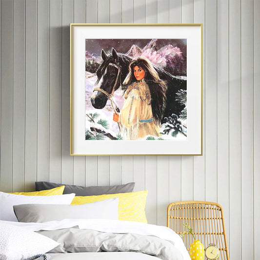 Horse - Full Round Drill Diamond Painting 30*30CM