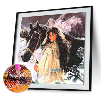 Horse - Full Round Drill Diamond Painting 30*30CM