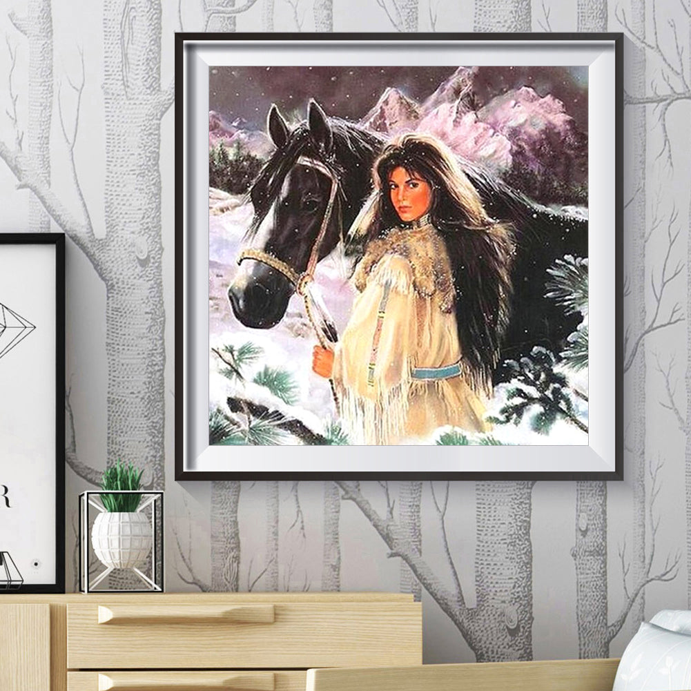 Horse - Full Round Drill Diamond Painting 30*30CM