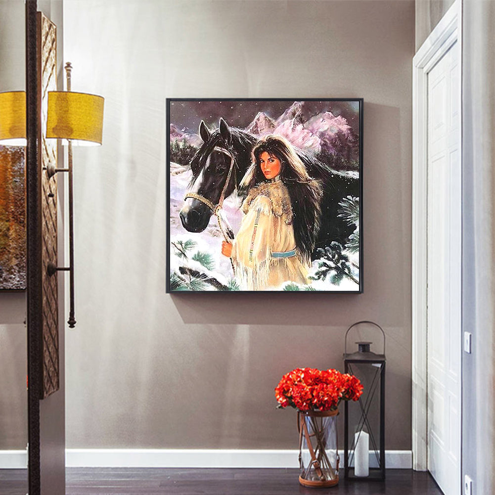 Horse - Full Round Drill Diamond Painting 30*30CM