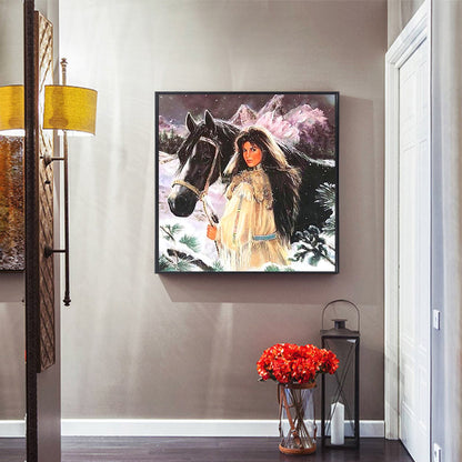 Horse - Full Round Drill Diamond Painting 30*30CM