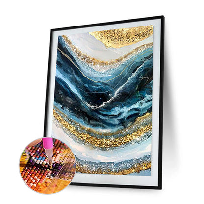 Gold leaf - Full Round Drill Diamond Painting 35*50CM