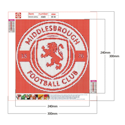 Football Club - Full Round Drill Diamond Painting 30*30CM