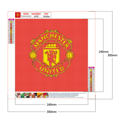 Football Club - Full Round Drill Diamond Painting 30*30CM