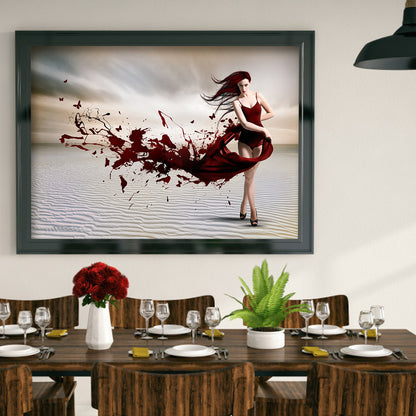 Girl - Full Round Drill Diamond Painting 40*30CM