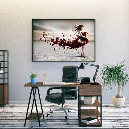 Girl - Full Round Drill Diamond Painting 40*30CM