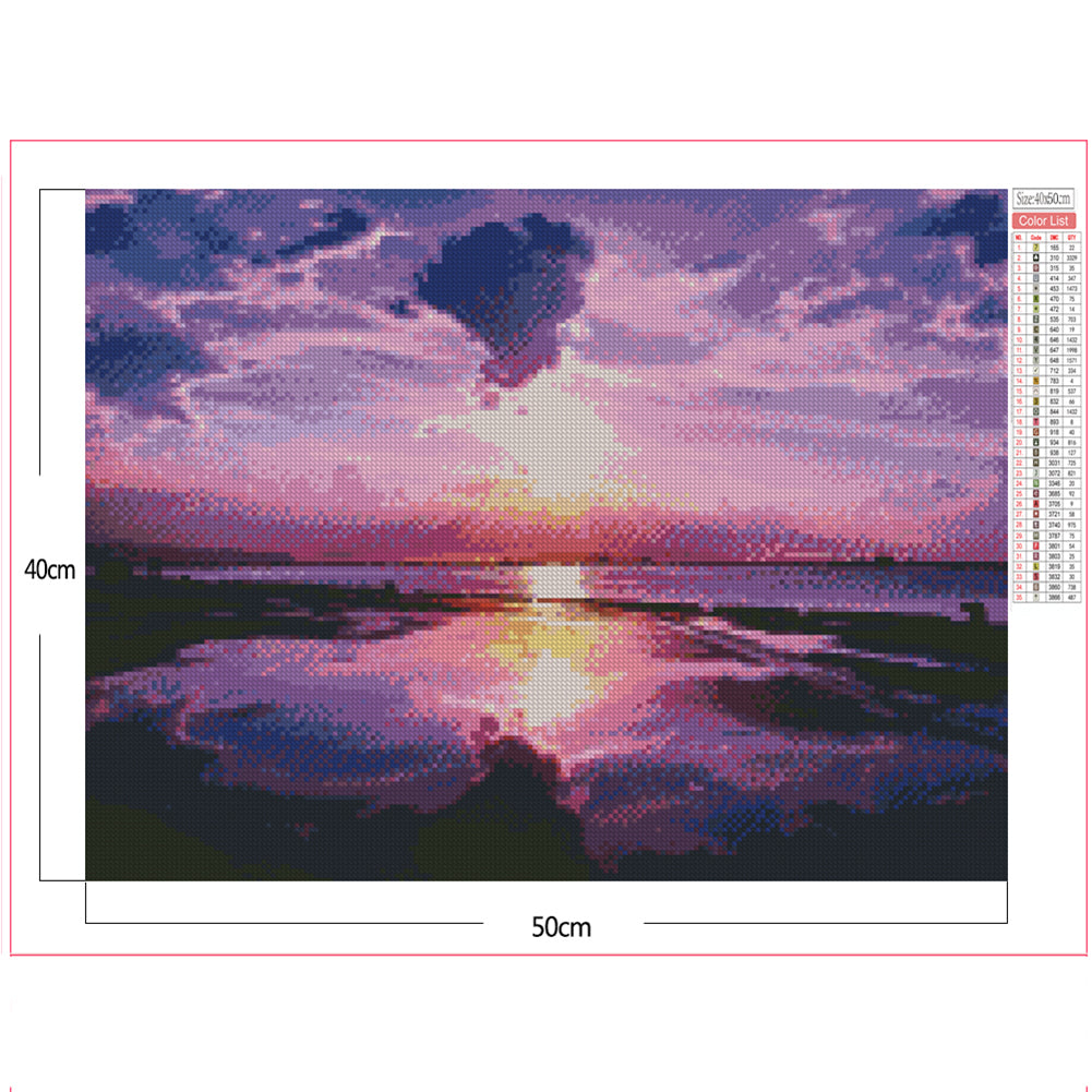 Sunrise - Full Square Drill Diamond Painting 40*50CM