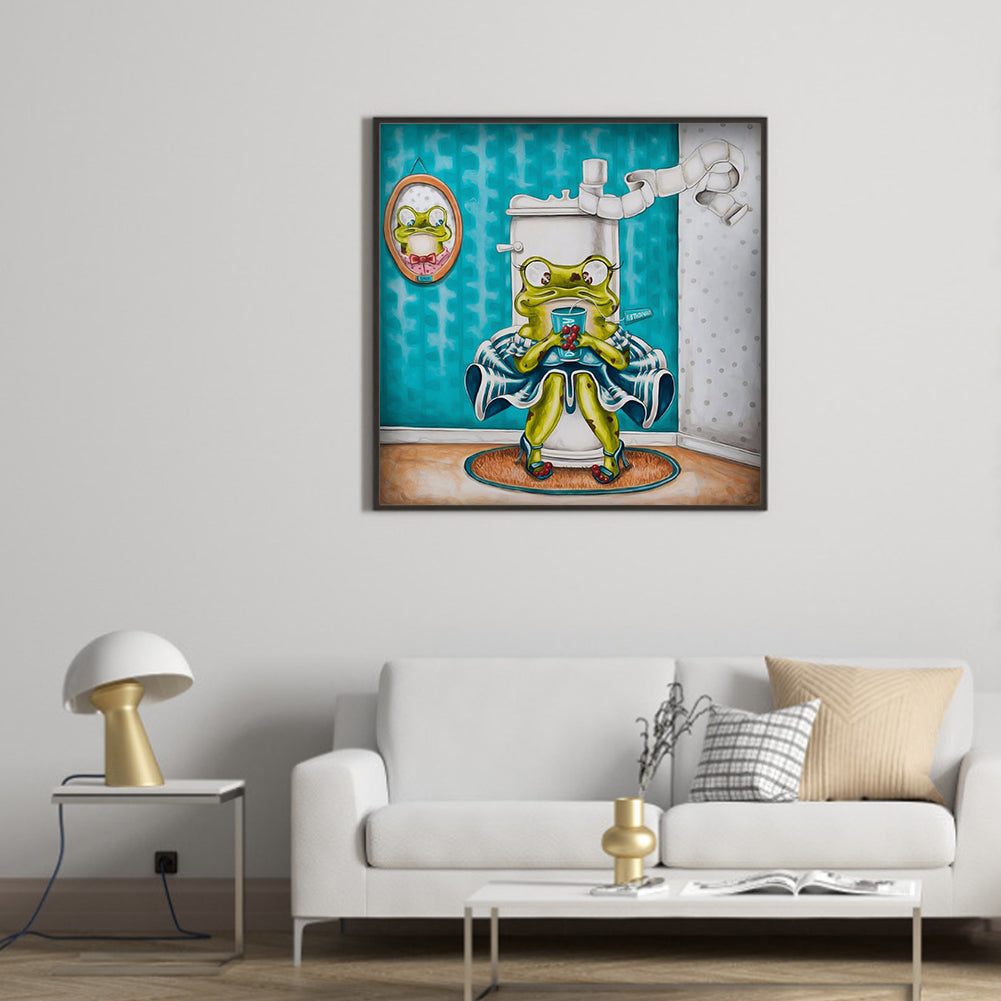 Funny Frog - Full Square Drill Diamond Painting 40*40CM