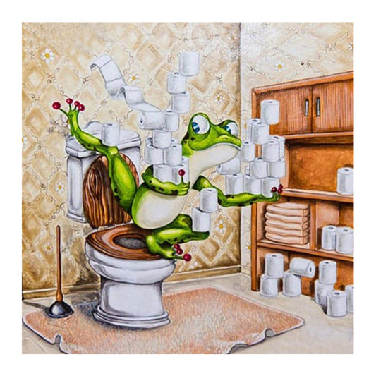 Funny Frog - Full Square Drill Diamond Painting 40*40CM