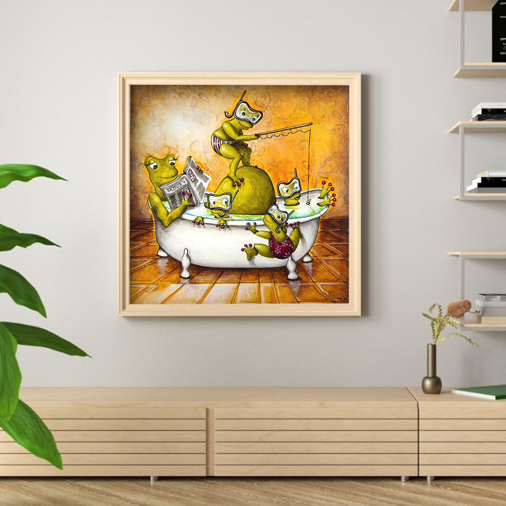 Funny frog - Full Square Drill Diamond Painting 40*40CM