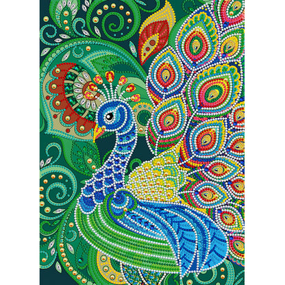 Peacock - Special Shaped Drill Diamond Painting 30*40CM