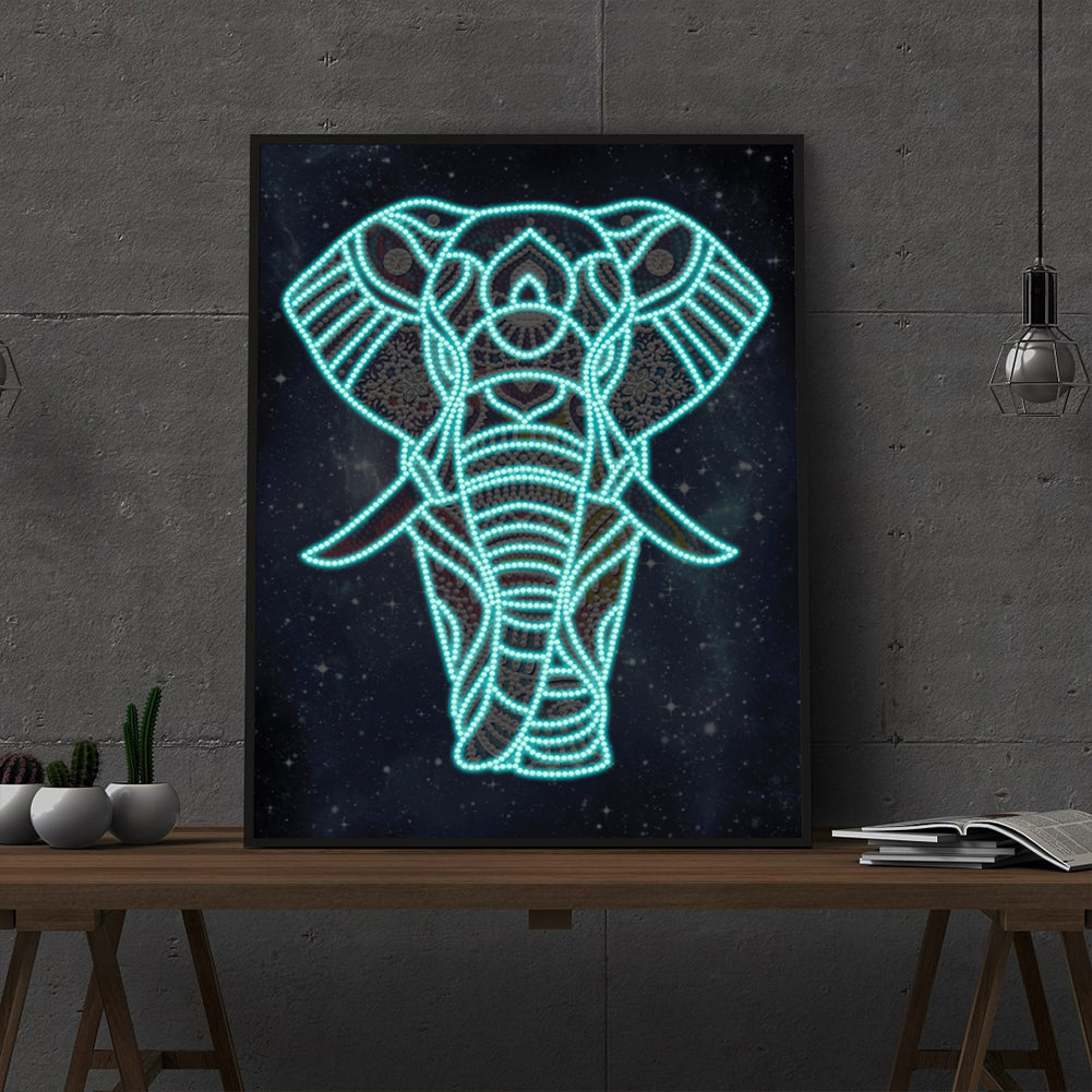 Elephant - Special Shaped Drill Diamond Painting 30*40CM
