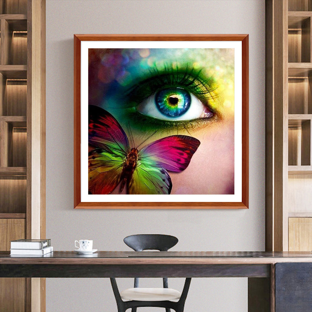 Butterfly - Full Round Drill Diamond Painting 30*30CM