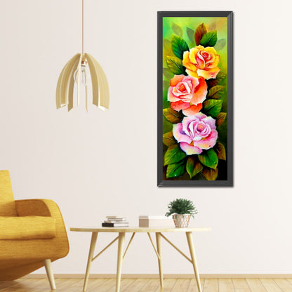 Flower - Full Round Drill Diamond Painting 30*80CM