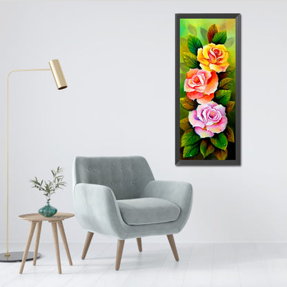 Flower - Full Round Drill Diamond Painting 30*80CM