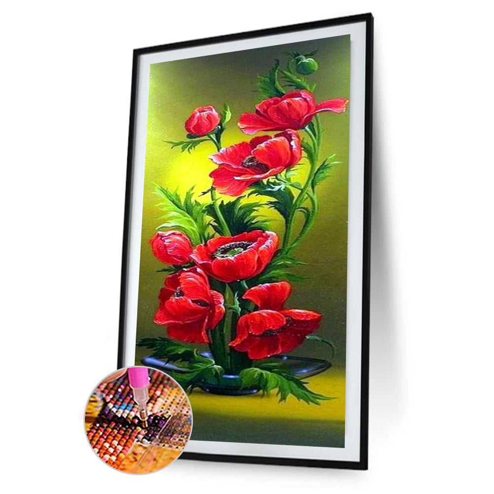 Flower - Full Round Drill Diamond Painting 30*80CM