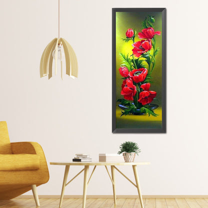 Flower - Full Round Drill Diamond Painting 30*80CM