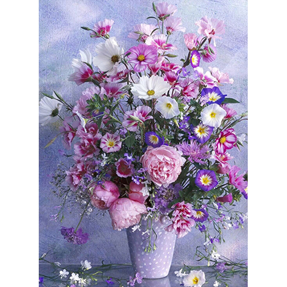 Flowers - Full Round Drill Diamond Painting 30*40CM