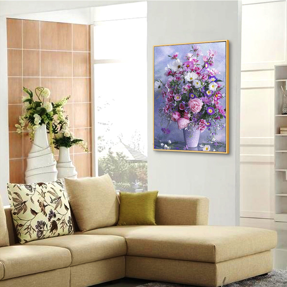 Flowers - Full Round Drill Diamond Painting 30*40CM