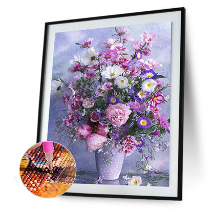 Flowers - Full Round Drill Diamond Painting 30*40CM