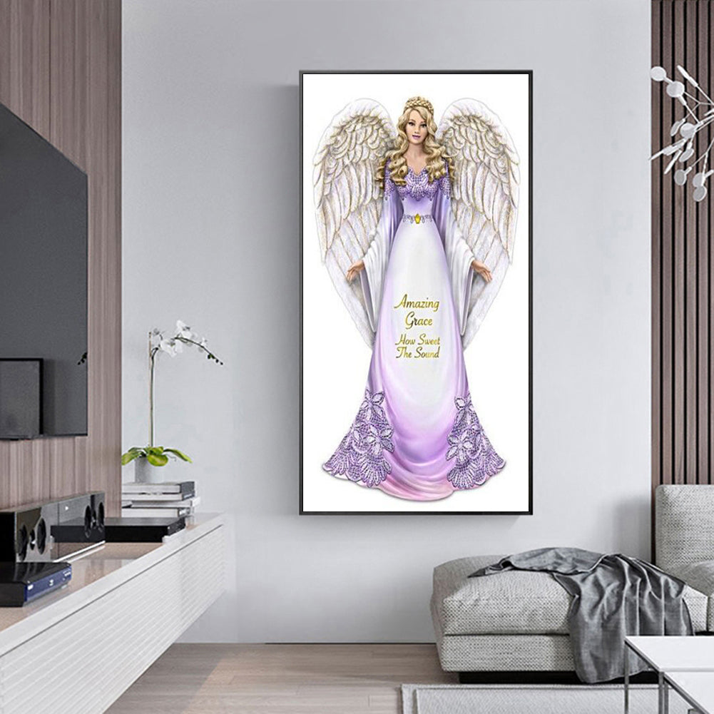 Girl - Full Round Drill Diamond Painting 30*60CM