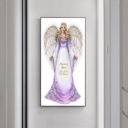 Girl - Full Round Drill Diamond Painting 30*60CM