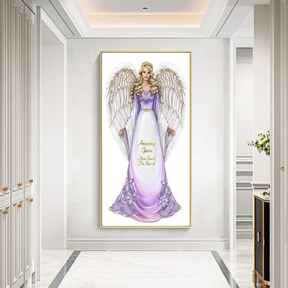 Girl - Full Round Drill Diamond Painting 30*60CM