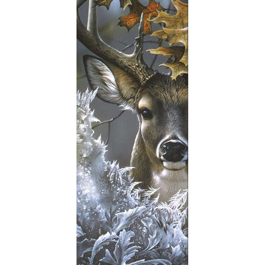 Deer - Full Round Drill Diamond Painting 35*80CM