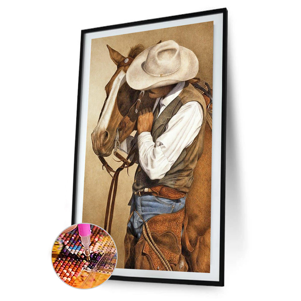 Cowboy - Full Round Drill Diamond Painting 40*70CM