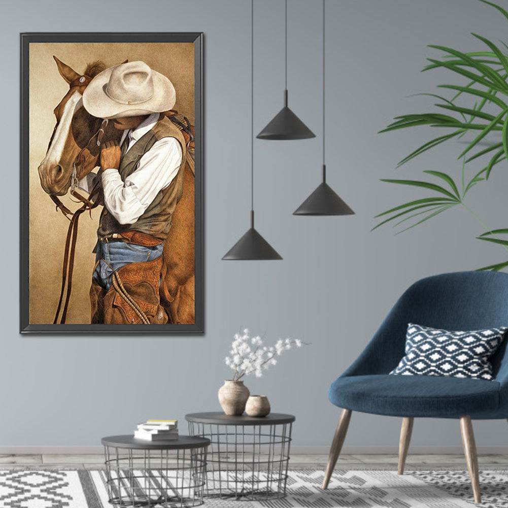 Cowboy - Full Round Drill Diamond Painting 40*70CM