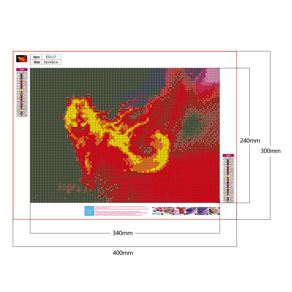 Cat - Full Round Drill Diamond Painting 30*40CM