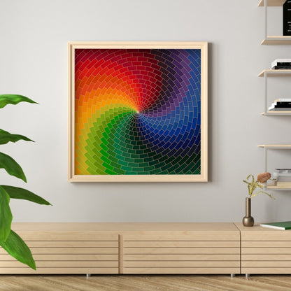 Rotating Rainbow - Full Round Drill Diamond Painting 40*40CM