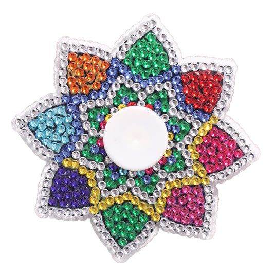 DIY Spot Drill Diamond Mandala Fingertip Gyro Anti Stress Spinning Toys